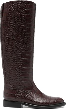 PARIS TEXAS Montana croc-effect montana boots - Brown