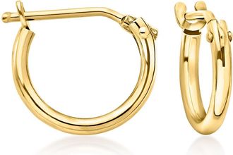 Ross-Simons Childs 14kt Yellow Gold Hoop Earrings