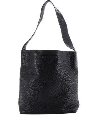 Prada Triangle Calfskin shoulder bag - Nero