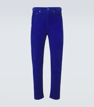 Versace Tapered cotton corduroy pants