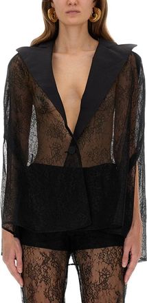 Nina Ricci Blazer-Inspired Lace Cape