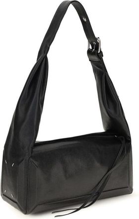 Maison Margiela Womens Black Leather Shoulder Bag