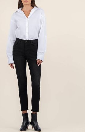 Kut from the Kloth Rachael High Rise Fab Ab Mom Jean In Uplifting Wash
