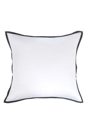 Pom Pom at Home Langston Sateen Euro Pillow Sham in Midnight at Nordstrom