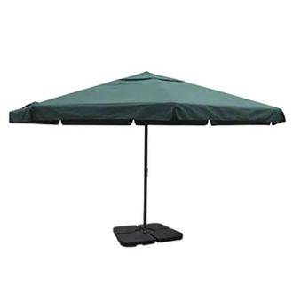 Berkfield Home Aluminium Umbrella with Portable Base Green