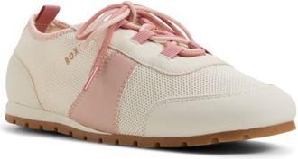 Roxy Kaia Lace-Up Sneaker in Peach at Nordstrom, Size 10