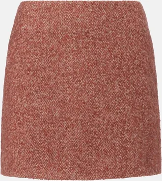 Blaz&eacute; Milano Blaz&eacute; Milano Moody Coci herringbone miniskirt