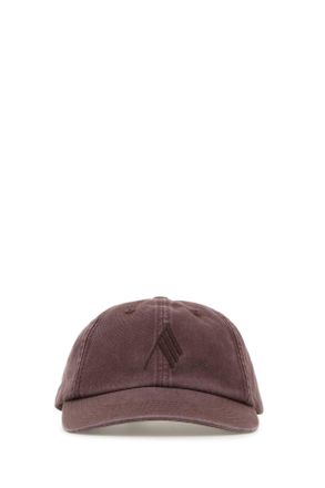 The Attico Chocolate Cotton Baseball Cap
