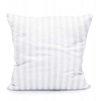 OEM Funda De Almohada 70x80 Hotel Damasco Raya 1cm Blanco