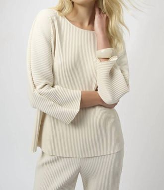 Joseph Ribkoff Texture Top In Birch