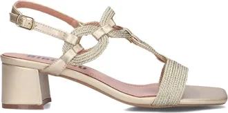 Bibi Lou Elegante Sandalen met Trendy Touch - Dames - Sandalen met hakken - Grijs - 38 EU - Leer - Schoenen