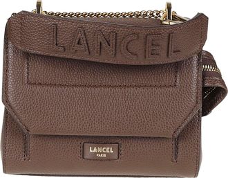 Lancel Ninon Small Flap Textured Cow Leather Shoulder Bag