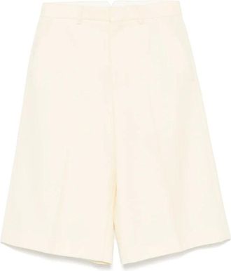 Ami Dames, Korte broeken, Beige, Maat: W34 Leer