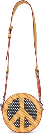 Moschino Tassen, Dames, Geel, ONE Size, Ronde Schoudertas