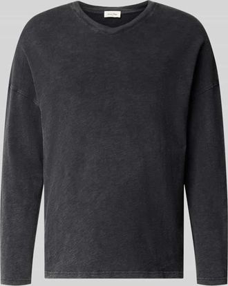 American Vintage American Vintage Longsleeve mit &uuml;berschnittenen Schultern Modell SONOMA in Anthrazit, Gr&ouml;&szlig;e M/L