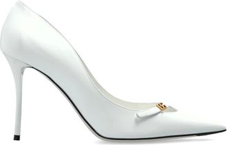 Dolce & Gabbana Zapatos de tac&oacute;n alto de piel - Shoes - Mujer - Blanco - 39 1/2 EU