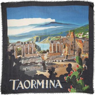 Dolce & Gabbana Scarves, female, Multicolor, Size: ONE SIZE Taormina Modal Shawl