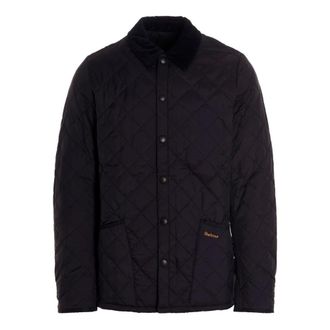 Barbour Light Jackets, male, Blue, Size: M Heritage Liddesdale Quilted Jacket