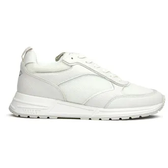 Mallet Footwear Mens Bethnal Trainers - White Textile - Size UK 12