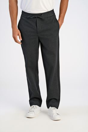 Lindbergh Jogginghose LINDBERGH, Herren, Gr. L, N-Gr, grau (dk grau mix), Web, Obermaterial: 75% Polyester, 22% Viskose, 3% Elasthan, unifarben, lang, Hosen Jog