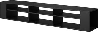 Selsey Selsey Weri - Mueble De Tv Colgante - Para La Sala De Estar - 175 Cm - Negro - Moderno