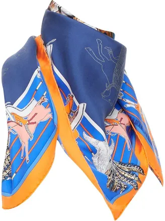Herm&egrave;s Pani La Shar Pawnee Silk Scarf (Authentic Pre-Loved)