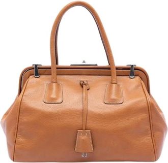 Prada Pre-owned Handbags, female, Brown, Size: ONE SIZE Pre-owned Vintage Handbag