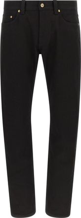 Versace Black Slim Mid Rise Jeans