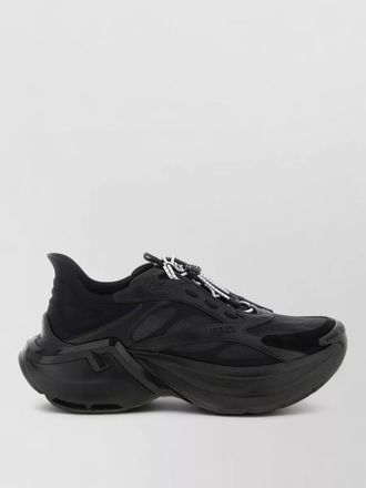Fendi f light sneakers chunky sole mesh panels