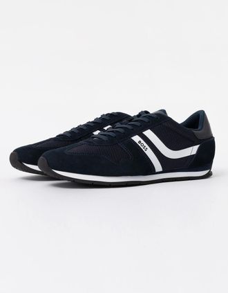 HUGO BOSS Mens BOSS Orange Levon Runn memi Mens Trainers - Dark Blue 401 - Navy - Size: 11