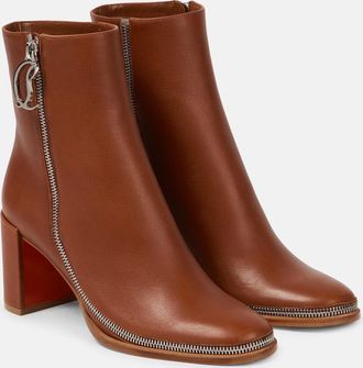 Christian Louboutin CL Zip leather ankle boots