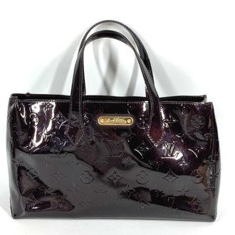 Louis Vuitton Amarante Purple Monogram Vernis Handbag Tote Bag (Pre-Owned)