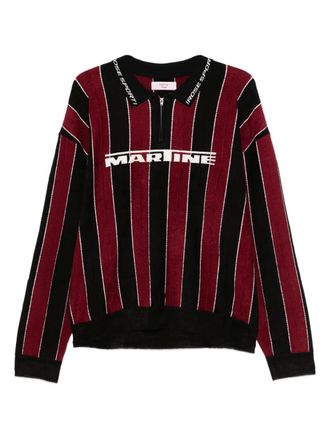 Martine Rose Gestreept poloshirt - Rood