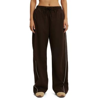 Cotton On Womens Active Baggy Woven Sweatpant in French Roast at Nordstrom, Size Xx-Small