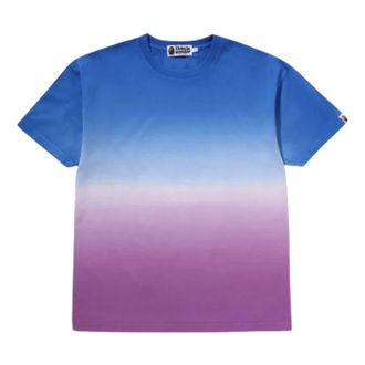 A Bathing Ape Gradation Big College Oversized T-Shirt Blue 1L30-209-007-BLU