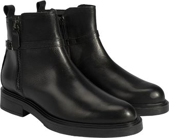 Desa Woman Stiletto Boots - Leather Upper, Textile Lining, Zip Fastening, Breathable | Black - 39