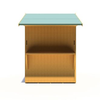 Shires Shire 6 x 4 Single Door Garden Bar & Store in Light Brown