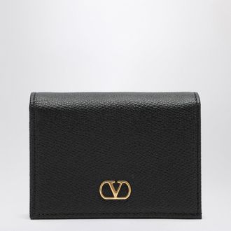 Valentino Garavani Signature black leather VLogo wallet