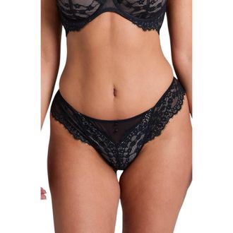 Hunkemöller Daisy Thong in Caviar at Nordstrom, Size Large