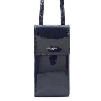 Saint Laurent Navy Patent Leather Shoulder Bag (Pre-Owned)