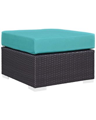 ModWay Outdoor Convene Outdoor Patio Fabric Square Ottoman