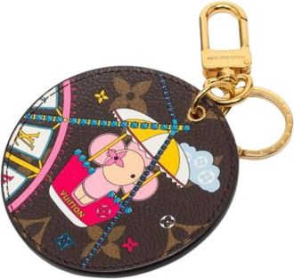 Louis Vuitton Pre-owned Accessories, female, Multicolor, Size: ONE SIZE Pre-owned Canvas Keyring