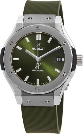Hublot Classic Fusion Titanium Automatic Green Dial Unisex Watch 565.NX.8970.RX