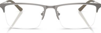 Emporio Armani 0ea1177 Semi-Rimless Grey Metal Frame Eyeglasses