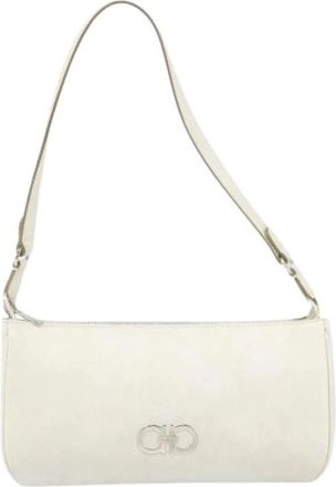 Ferragamo Pre-owned Shoulder Bags, female, White, Size: ONE SIZE Pre-owned Shoulder Bag