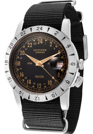 Glycine GL0377 Mens Airman Watch - Silver