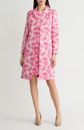 Kasper Embroidered Jacket in Pink Perfection Multi at Nordstrom, Size 12