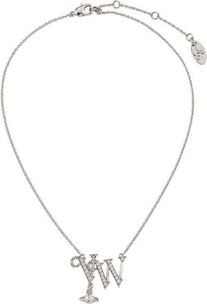 Vivienne Westwood Collana con pendente VW - - Accessories - Donna - Grigio - ONE SIZE
