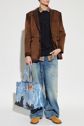 Acne Studios T-shirt With Embroidered Logo, Mens, Black