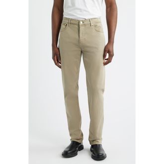 Frame Denim Modern Straight Leg Five-Pocket Twill Pants in Antique Thyme at Nordstrom, Size 31